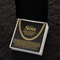 To My Son - I Close My Eyes For But A Moment - Cuban Link Chain