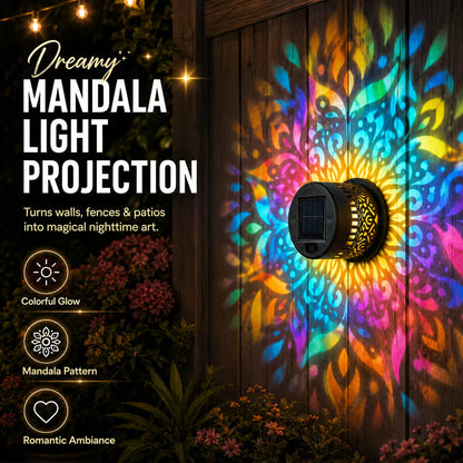 MandalaGlow™ Solar Wall Light Projector