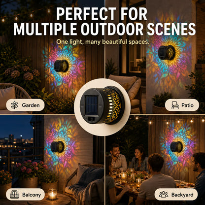 MandalaGlow™ Solar Wall Light Projector