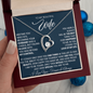 To My Beautiful Wife, Meeting You Was Fate - Forever Love Necklace