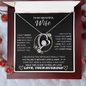 TO MY BEAUTIFUL Wife, I Didn't Marry You So Could Live With You - Forever Love Necklace