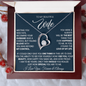 To My Beautiful Wife, Meeting You Was Fate - Forever Love Necklace