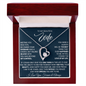 To My Beautiful Wife, Meeting You Was Fate - Forever Love Necklace