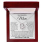 To My Mom - I Love You Heart Necklace