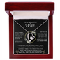 TO MY BEAUTIFUL Wife, I Didn't Marry You So Could Live With You - Forever Love Necklace