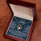 To My Beautiful Wife, Meeting You Was Fate - Forever Love Necklace