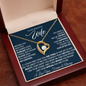 To My Beautiful Wife, Meeting You Was Fate - Forever Love Necklace