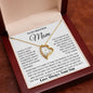 To My Mom - I Love You Heart Necklace
