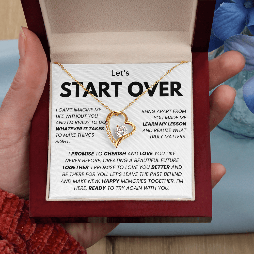 Neuanfang - Entschuldigungsgeschenk für sie