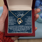To My Beautiful Wife, Meeting You Was Fate - Forever Love Necklace