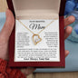 To My Mom - I Love You Heart Necklace