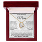To My Mom - I Love You Heart Necklace