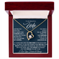 To My Beautiful Wife, Meeting You Was Fate - Forever Love Necklace