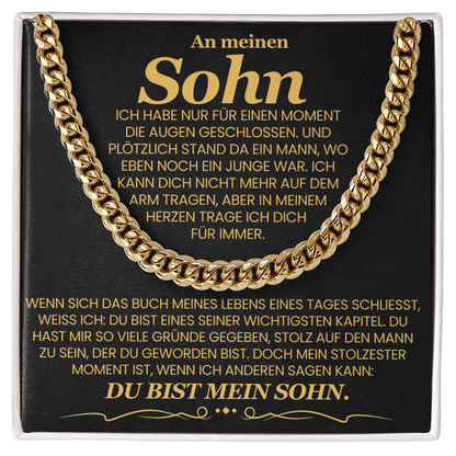 An meinen Sohn – Cuban Link Kette