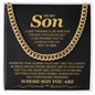 To My Son, I Can't Promise I'll Be Here For The Rest of Your Life - Cuban Link Chain