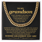 To My Grandson, I Can't Promise I'll Be Here For The Rest of Your Life - Cuban Link Chain