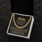 To My Son, I Can't Promise I'll Be Here For The Rest of Your Life - Cuban Link Chain