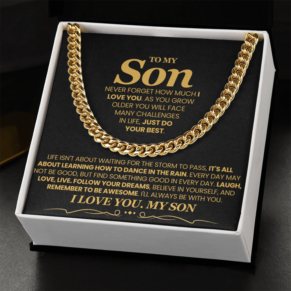 Life Isn't About Waiting For The Storm To Pass - Cuban Link Chain
