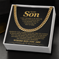 To My Son, I Can't Promise I'll Be Here For The Rest of Your Life - Cuban Link Chain