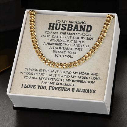 To My Husband - You Are The Man I Choose