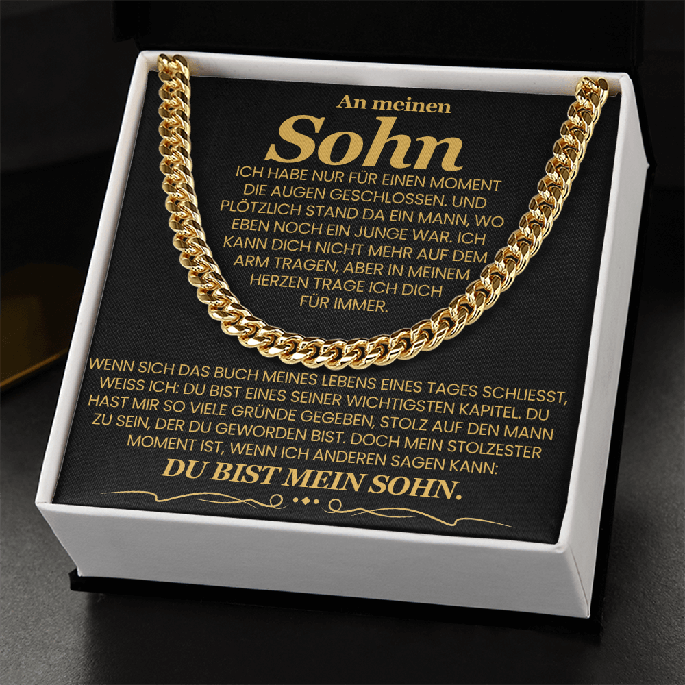 An meinen Sohn – Cuban Link Kette