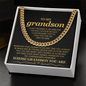 To My Grandson, I Can't Promise I'll Be Here For The Rest of Your Life - Cuban Link Chain