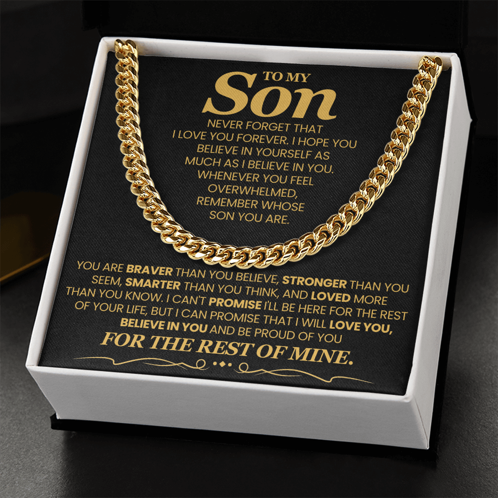To My Son - I Hope You Believe Yourself As Much As I Believe In You