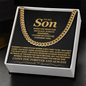 To My Son, When You Wear This Necklace, Always Remember...