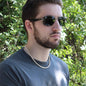 To My Son - I Close My Eyes For But A Moment - Cuban Link Chain