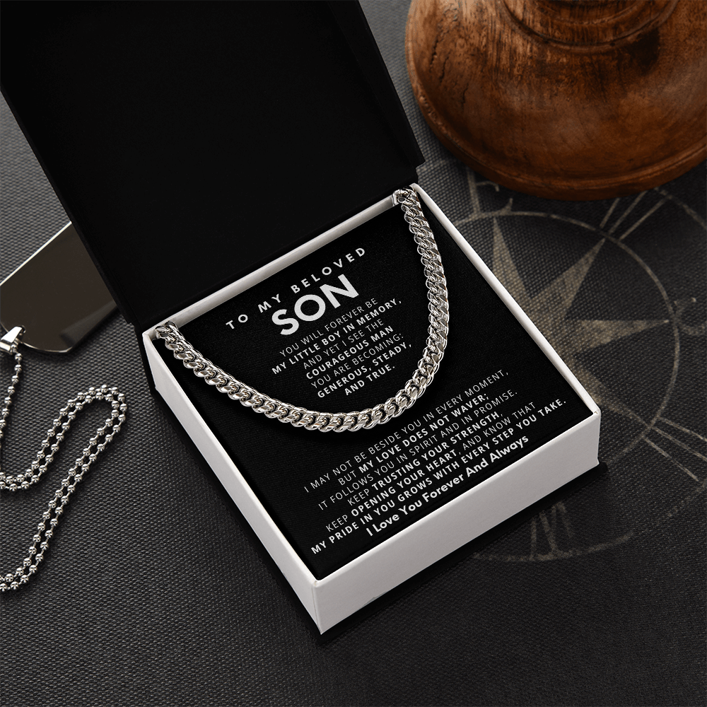 An meinen geliebten Sohn, kubanisches Kettengeschenkset – KT164