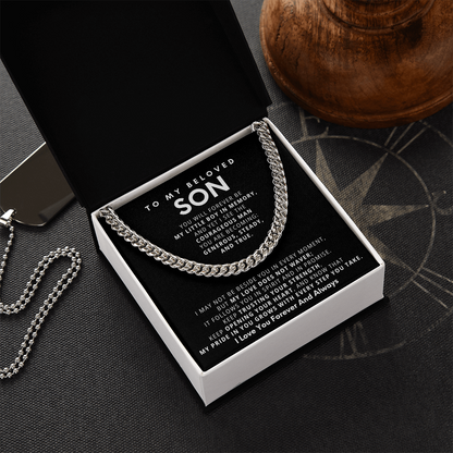 An meinen geliebten Sohn, kubanisches Kettengeschenkset – KT164
