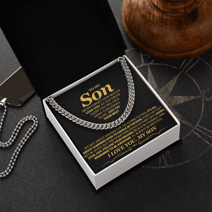 Life Isn't About Waiting For The Storm To Pass - Cuban Link Chain