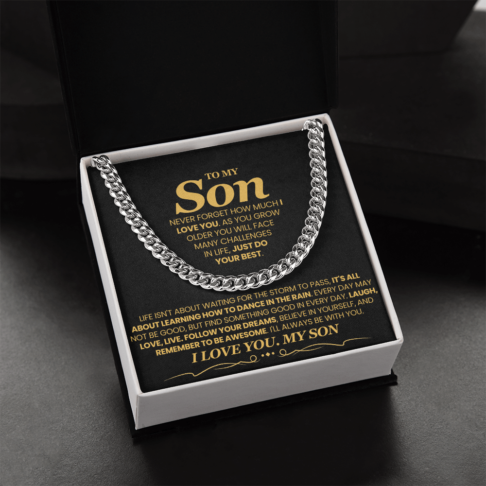 Life Isn't About Waiting For The Storm To Pass - Cuban Link Chain