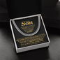 To My Son, Life Isn't About Waiting For The Storm To Pass - Cuban Link Chain