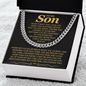To My Son, Never Forget That I Love You More Than Anything - Cuban Link Chain