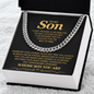 To My Son, I Can't Promise I'll Be Here For The Rest of Your Life - Cuban Link Chain