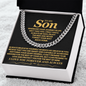 To My Son, Always Believe In Yourself - Cuban Link Chain