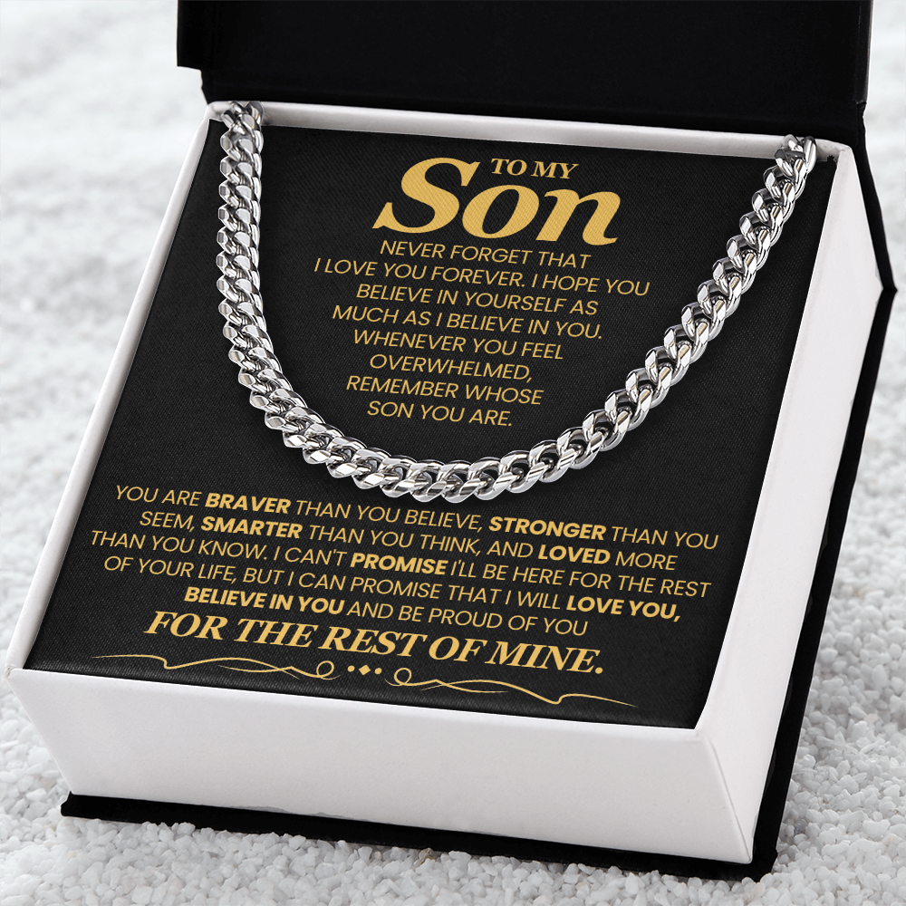 To My Son - I Hope You Believe Yourself As Much As I Believe In You