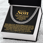 To My Son, Never Forget That I Love You - Cuban Link Chain