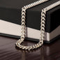 To My Son - I Close My Eyes For But A Moment - Cuban Link Chain