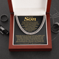 To My Son, Never Forget That I Love You More Than Anything - Cuban Link Chain