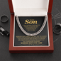 To My Son, I Can't Promise I'll Be Here For The Rest of Your Life - Cuban Link Chain