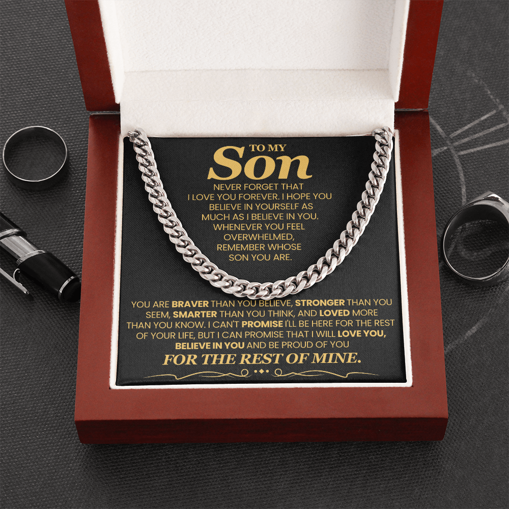 To My Son - I Hope You Believe Yourself As Much As I Believe In You