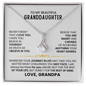 To My Beautiful Granddaughter, Never Forget That I Love You - Alluring Beauty Necklace