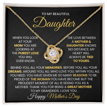 Love Knot Necklace - Mother's Day Daughter Gift
