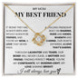 My Mom - My Best Friend, Love Knot Necklace