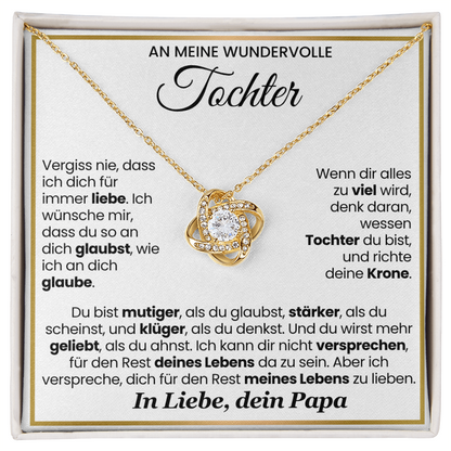 An Meine Tochter – Love Knot Halskette