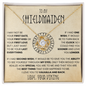 To My Shieldmaiden - I Love You To Valhalla And Back - Love Knot Necklace