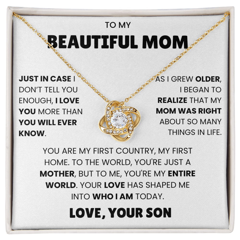 An meine Mama – nur für den Fall, dass ich es dir nicht oft genug sage: Ich liebe dich