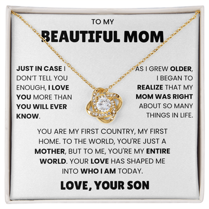 An meine Mama – nur für den Fall, dass ich es dir nicht oft genug sage: Ich liebe dich